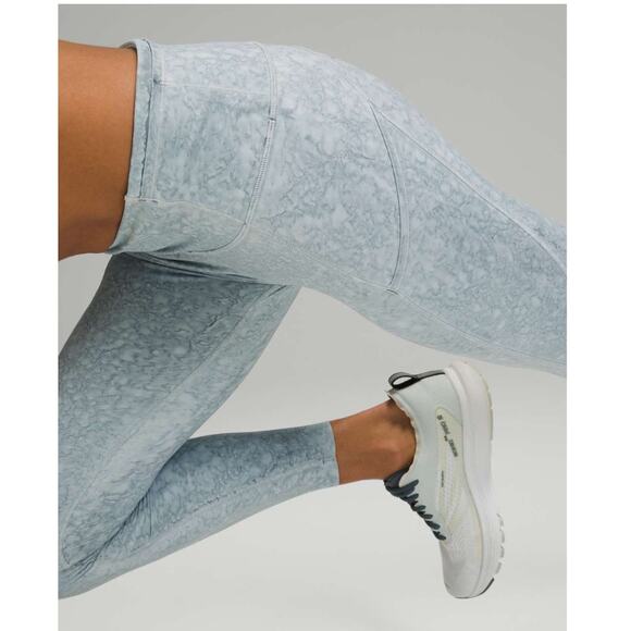 lululemon athletica Pants - Lululemon Womens Fast & Free Legging Tight 12 Blue Fog Water Athleisure